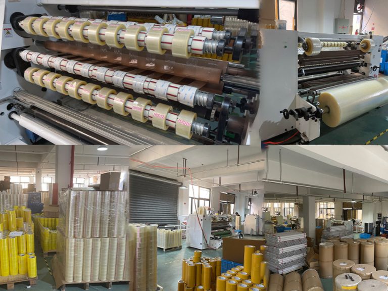 A high-speed automated coating line at a professional adhesive tape manufacturer in China, showcasing the advanced China sourcing infrastructure.